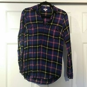 Splendid Plaid Blouse Size XS
